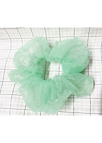 Cột tóc srunchies mẫu mới màu hồng phấn đẹp