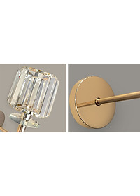 Đèn tường CAVIS pha lê cao cấp trang trí nhà cửa, quán cafe hiện đại - kèm bóng LED chuyên dụng.