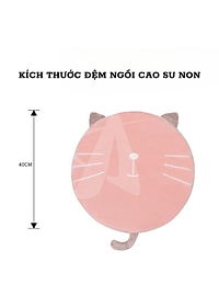 Đệm văn phòng ngồi bệt hình mèo cao cấp A phong cách Nhật Bản