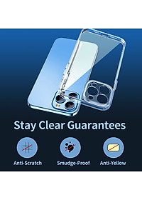Ốp lưng bảo vệ camera trong suốt cho iPhone 14 Pro (6.1 inch) hiệu Memumi Glitter siêu mỏng 1.5mm độ trong tuyệt đối, chống trầy xước, chống ố vàng, tản nhiệt tốt - hàng nhập khẩu