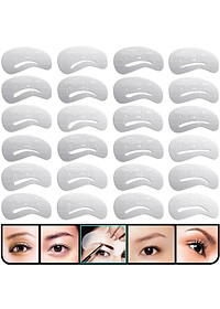 Sét 24 khuôn dụng cụ kẻ vẽ lông mày tiện lợi KM05
