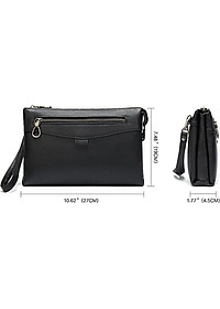 Clutch da bò thật cao cấp BAOHA LEATHER BHM8986 Ví da cầm tay cao cấp.