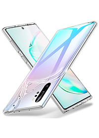 Ốp lưng dẻo silicon cho Samsung Galaxy Note 10 Plus hiệu Ultra Thin (siêu mỏng 0.6mm, chống trầy, chống bụi) - Hàng nhập khẩu