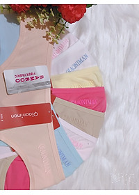 combo 10 chiếc quần lót cotton trơn co dãn tốt fom từ 45-60kg