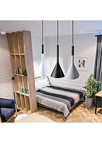 Đèn treo thả trần cao cấp trang trí bàn ăn cao cấp VERSION 3 bóng ngang