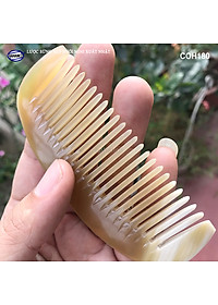 Lược Sừng Múi Bưởi Mini Răng Thưa (Size: XS-9cm) COH189 - Chải tóc xoăn rối xù, phụ kiện bỏ túi tiện dụng không thể thiếu - Chăm sóc tóc - HAHANCO