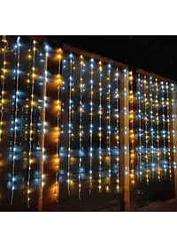 Dây Đèn Led Rèm Hiệu Ứng Thác Nước Chống Thấm Nước
