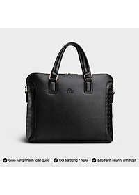 Cặp Công Sở Lata ( Thời trang nam basic đựng laptop 14,6 inch - Cặp da CA28 )