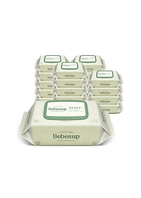 Khăn ướt Bebesup ZERO 80 tờ có nắp Hàn Quốc