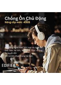 Tai nghe EDIFIER W820NB PLUS Bluetooth 5.0 | Chụp tai Chống ồn chủ động | Âm thanh chất lượng cao Hires | Chơi game - Hàng chính hãng