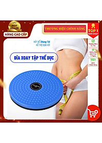 Đĩa xoay eo tập thể dục 360 độ bàn xoay tập cơ bụng cho eo thon tại nhà và phòng gym có hạt massage bàn chân