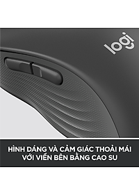 Chuột không dây bluetooth Logitech Signature M650 - Dành cho tay có kích cỡ từ nhỏ tới trung bình, Cuộn SmartWheel, giảm ồn, các nút bên có thể tùy chỉnh - Hàng chính hãng