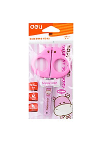 Kéo Thủ Công Học Sinh 128Mm Deli ,Hồng/Xanh - 1 Chiếc - E6032