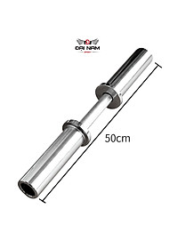 Đòn Tạ Tay Inox Dài 50cm Phi 50mm Nặng 4kg ( 1 Tay) Chính Hãng Đại Nam Sport + Khóa Kẹp 2 Đầu