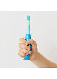 Bàn chải đánh răng silicon cho bé Marcus & Marcus, từ 2 tuổi - Xanh