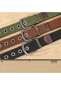 Thắt Lưng Nam Vải Dù US ARMY Mặt Khóa Truyền Thống, Phong Cách Cổ Điển Mặt Khóa Hợp Kim Thép Chống Ghỉ Cao Cấp -HÀNG CHÍNH HÃNG