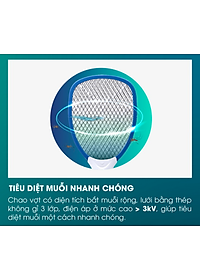 Vợt bắt muỗi điện tử Model: VBM RD.02