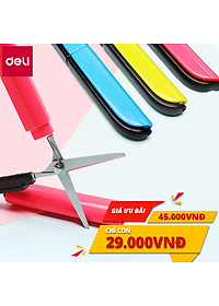 Kéo Tiện Lợi Deli - Nhỏ Gọn - Lưỡi Sắc Bén - Nhiều Màu - 1 Chiếc - 600