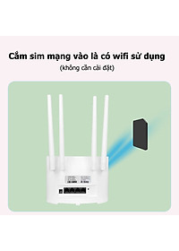 Bộ phát wifi từ sim 4G Pixlink CPE T901 Pro , router wifi 4 râu tốc độ cao  300Mbps, phủ sóng rộng, tích hợp 4 cổng WAN/LAN tiện dụng, phù hợp với tất cả các loại sim ở VN - Hàng Chính Hãng / Hàng Nhập Khẩu