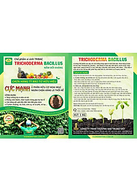 Combo Chế phẩm EM gốc và Chế phẩm vi sinh Trichoderma TRIBAC nấm đối kháng. Ủ phân cá, rác bã hữu cơ hoai mục nhanh không mùi hôi. Ngăn chặn nấm bệnh gây thối rễ vàng lá. HSD 2 năm