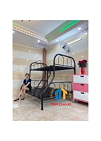 Giường sắt 2 tầng trên 1m2 dưới 1m6 Đại Thành