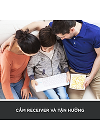 Bàn Phím Không Dây Logitech K400 PLUS - Hàng Chính Hãng