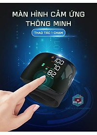 Máy đo huyết áp cổ tay , đọc kết quả tiếng việt, cảnh báo huyết áp theo màu sắc, đo chính xác kết quả, pin sạc usb