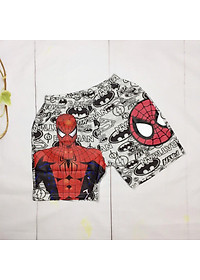 Đồ bộ thun bé trai siêu nhân nhện-Spider man từ 10-40Kg-giặt không vở hình-H&N