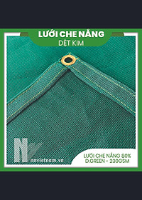 LƯỚI CHE NẮNG - MAY VIỀN, KHUY - SIZE 2M X 1M