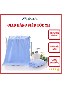 Khăn Tắm, Khăn Mặt, Combo 2 Khăn Lông Cừu Kích Thước 70cm x 140cm, 35cm x 75cm, Tiêu Chuẩn Hàn Quốc Sêu Mềm Mịn, An Toàn Cho Da - Chính hãng 
