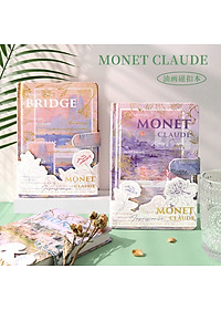 Sổ Tay Bìa cứng phong cách cổ điển,sổ nhật kí vintage chủ đề hội họa tranh Vangogh Lalunavn B188