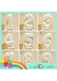 Bong bóng số trang trí tiệc xinh 0-9 size lớn (chọn màu)