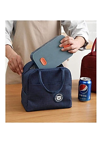 Túi Giữ Nhiệt Đựng Hộp Cơm 2 Ngăn – Có Khoá Kéo 3 Lớp Giữ Nhiệt Cao Cấp Kiểu Xuất Nhật Sang Trọng Tiện Lợi - Chống Thấm Nước Hàng Loại 1 Chính Hãng MINIIN