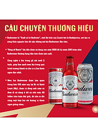 Thùng 24 Lon Bia Budweiser Chính Hãng (330ml/ lon) - Phiên Bản Tết 2024
