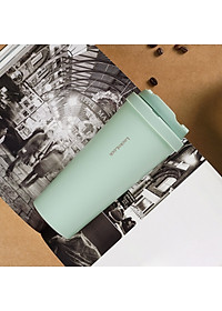 Ly giữ nhiệt LocknLock 550ml màu xanh mint độc quyền LHC3249MIT - Hàng chính hãng, mở nắp một chạm, chất liệu thép không gỉ miệng ly rộng - JoyMall