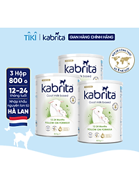 Combo 3 lon Sữa dê Kabrita số 2 cho trẻ từ 12- 24 tháng - Lon 800g