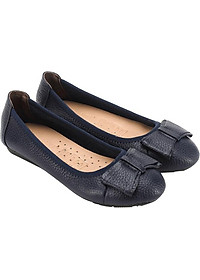 Giày Nữ Búp Bê Da Bò Huy Hoàng HT7908 - Xanh Đen