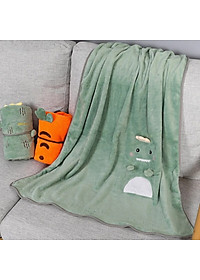 Mền ngủ văn phòng hình thú cao cấp A được chọn màu - mền đắp chân mỏng nhẹ, gấp gọn tiện lợi