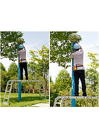 Thang nhôm gấp đoạn DIY TLG-4D chiều cao sử dụng tối đa chữ A 2.3m chữ I 4.7m - Tiêu chuẩn chất lượng an toàn Châu Âu