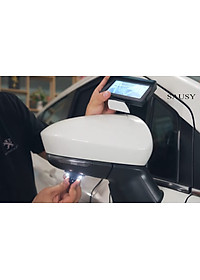 Trọn bộ MÀN HÌNH kèm Camera soi lề ô tô gắn gương cắm tẩu không đấu YOELBAER góc quay rộng không khoan