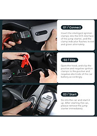 Bộ kích nô acquy kiêm sạc dự phòng 12000mAh Baseus CRJS03-01 - HÀNG CHÍNH HÃNG 