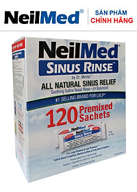 Combo Adult: Bộ Rửa, Chăm Sóc Vệ Sinh Mũi Xoang Người Lớn NeilMed Sinus Rinse - SX Mỹ(Bình + 60 gói muối và 1 Hộp 120 gói muối rửa bổ sung)