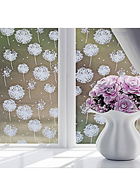 5m decal dán kính bồ công anh trắng DK08