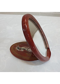 Gương gỗ trang điểm mini khảm xà cừ hình cô gái áo dài Việt Nam