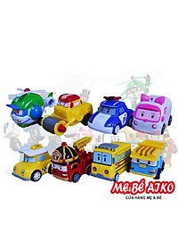 Xe ô tô đồ chơi cho bé chạy trớn mô hình nhân vật Poli và những người bạn