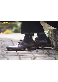 Giày Tây Nam Da Bò SUNPOLO SPH286 - Nâu Cafe, Nâu Bò