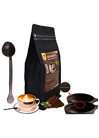 Combo 2 Gói 500gr Cà Phê Robusta + Arabica - TẶNG thìa đong cà phê - Dạng Hạt Pha Phin - Hương Thơm Nồng - Vị Chua Thanh - Coffee New