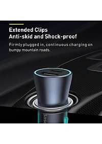 Tẩu củ sạc nhanh 40W cổng PD type c và USB hiệu Baseus Goldern Contactor  Pro đa năng cho xe hơi / xe ô tô trang bị LED đổi màu, Quick Charge 3.0 / Quick Chagre 4.0, PD 3.0, smartchip BPS 2.0 - Hàng nhập khẩu