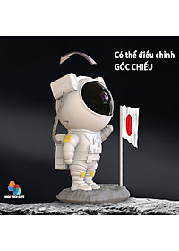 Đèn Chiếu Sao Nhà Du Hành CYKE Astronaut Có Kết Nối Bluetooth Chơi Nhạc Với Loa, Chiếu Trần Nhà Trang Trí, Chiếu Tường Decor, Có Điều Khiển Cầm Tay Tiện Lợi, Lắc Đầu Thông Minh Tùy Ý, Tặng Kèm Củ Sạc 10W