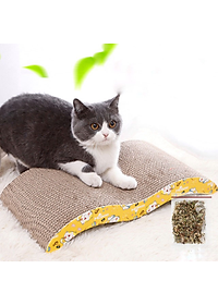 Bàn Cào Móng Carton Lượn Sóng Cho Mèo Kích Thước 20 x 42cm